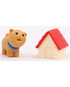 Eraser dog with hut