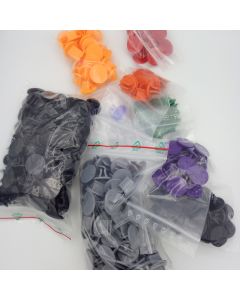 Standfüße in verschiedenen Farben ca. 200 Stück - Auktion, Startpreis 20 EUR