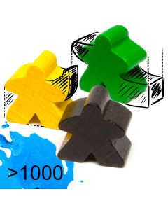 Individual meeples / game bits from 1,000 pcs