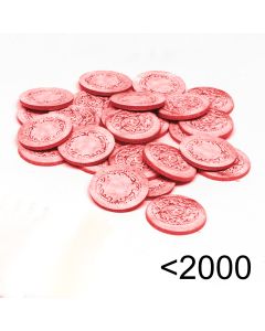 Individual play money below 2,000 pcs