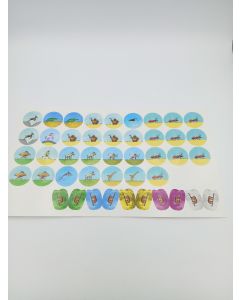 Labels with animals