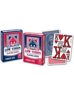 Low Vision Playing Cards Poker Size