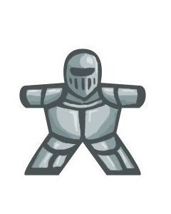Knight - Label for Meeples