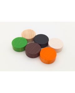 1,000x Wooden discs 15 x 5 mm in green