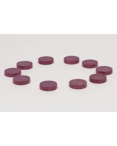 1,000x Wooden discs 16x4 mm in purple