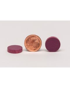 Wooden discs 16x4 mm - purple