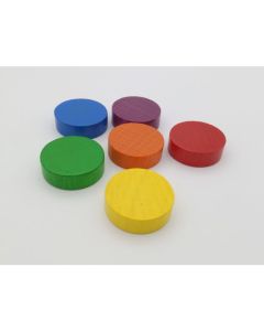 Set wooden discs 23x7 mm - orange approx. 600 pcs - auction, starting price 50 EUR