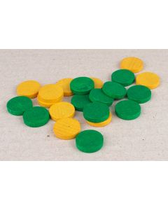 600 Holzscheiben 19 x 4 mm-Grün - Auktion, Startpreis 15 EUR