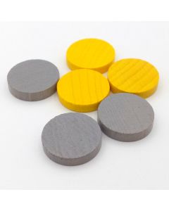 Holzscheiben 20 x 4 mm grau - ab 500 Stück