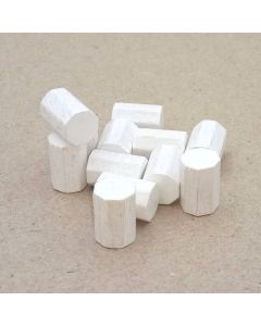 Octogon 15x10 mm white