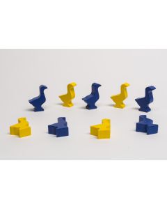 Gans, Gänse blau