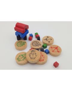 Game pieces from Euphrat & Tigirs