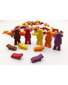 Set Männer und Liegestühle