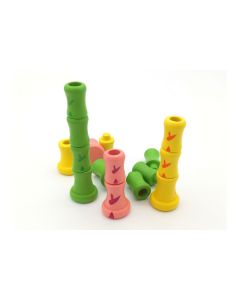 Spielteile aus Takenoko (Bambus)