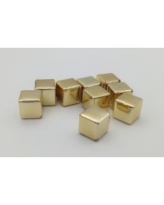 Würfel aus Kunststoff 10mm-Gold