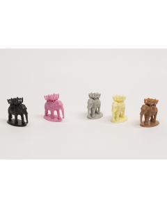 Set plastic elephants from Bombay