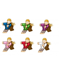 Aufkleber für Meeples - speziell für Agricola
