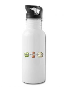Drinking bottle with integrated drinking straw - www.spielmaterial.de