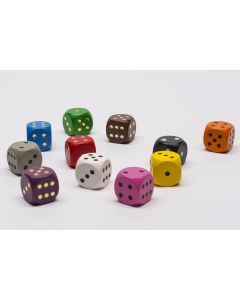 Collection of wooden dice