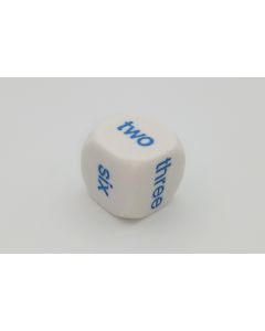 english word number dice 1 to 6