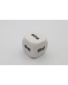 German word numbers dice 1 to 6