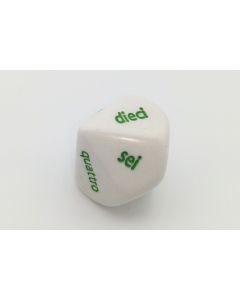 10 sided italian word number dice 1 to 10