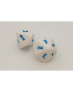 10 sided france word number dice 1 to 10