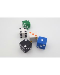 Plastic dice 25 mm (dots)