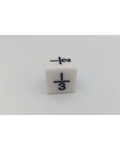 Math dice Fraction dice type 3k