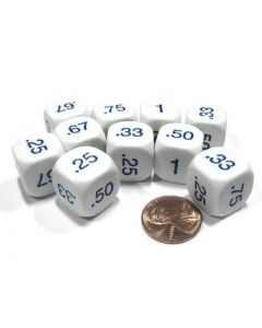 Math dice decimal