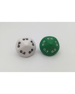 Math dice decimal 10-sided