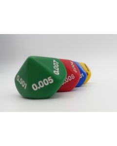 Math dice decimal 10-sided