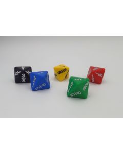 Fraction dice plastic 8-sided