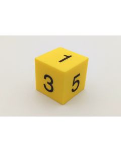 Foam dice numbers