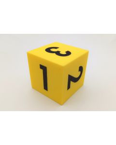 Foam dice numbers