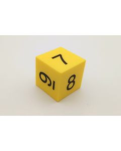 Foam dice numbers 6-12