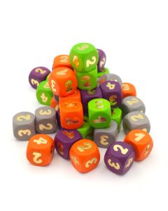 Dice set 12mm - 1-2-2-3-3-4