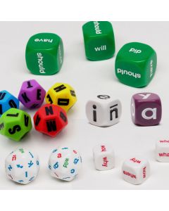 Language dice mix