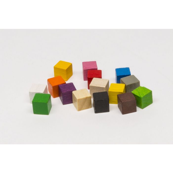 Accessories / Spares Pack of 30x 8mm wooden cubes - Many Colours UK Seller 