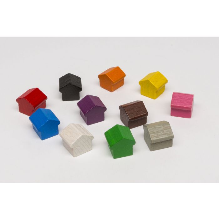 orange 14x10x12mm Monopoly Haus 
