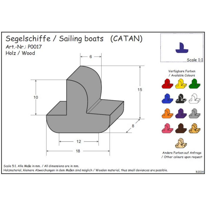 Black Complete set Wooden Ships for Settlers of Catan Seafarers 