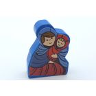 Meeple with label - mother with child