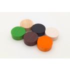 1,000 Wooden discs 15 x 6 mm - choose your color