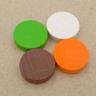 100x Wooden discs 25 x 6 mm - choose your color