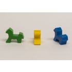 Set game pieces for Great Western Trail