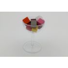 Champagne glass with filling
