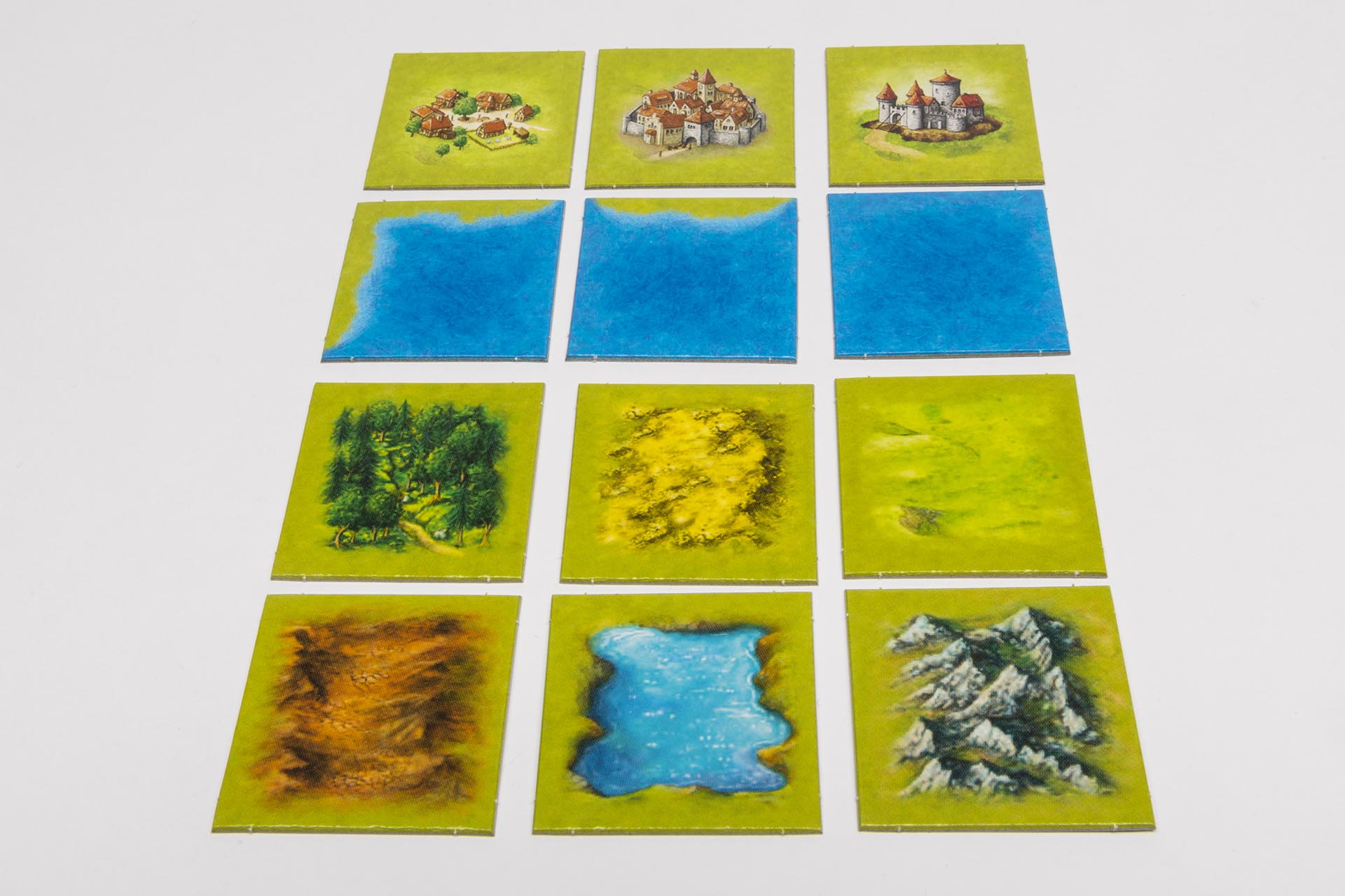 Landschaftsfelder quadratisch