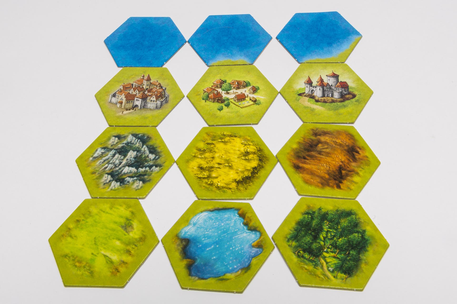 Landschaftsfelder hexagonal