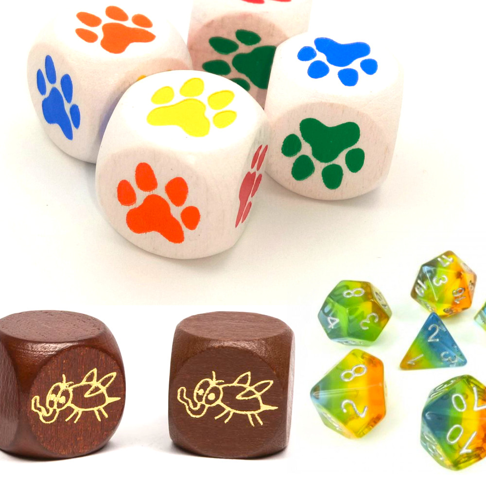 picture wooden dice